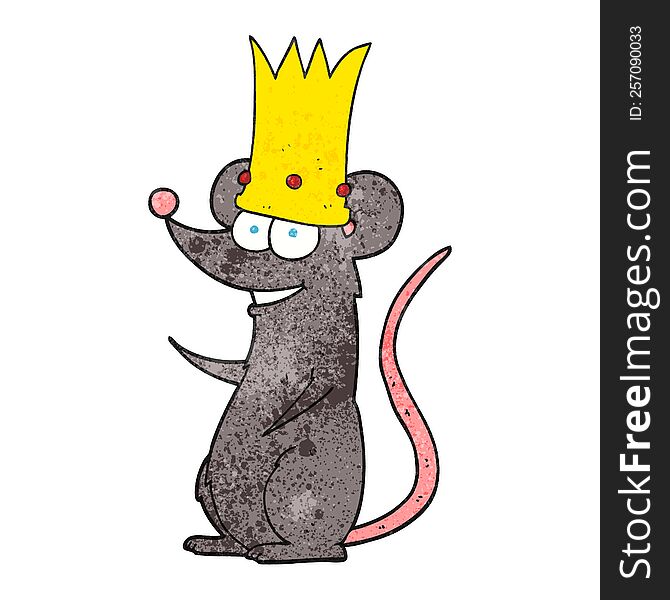 freehand textured cartoon rat king. freehand textured cartoon rat king