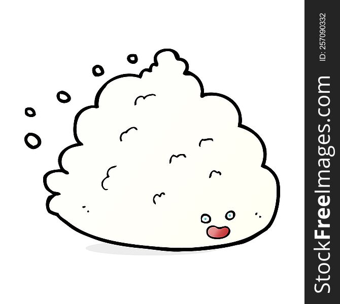 Cartoon Cloud Character