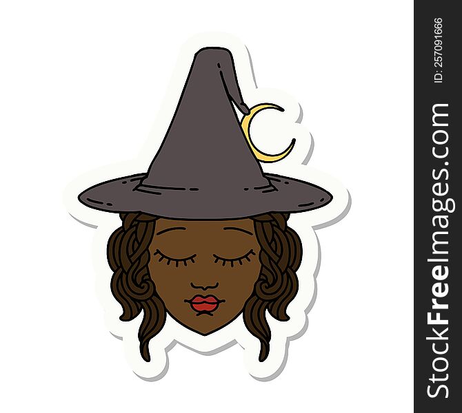 Human Mage Character Sticker