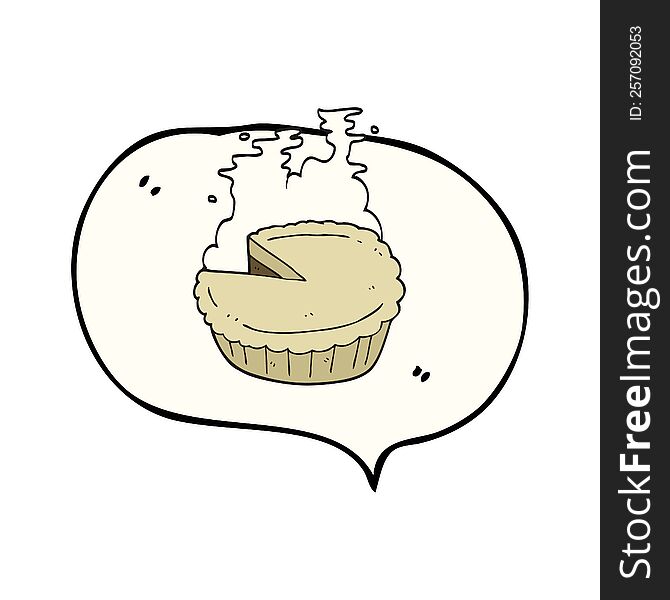 Speech Bubble Cartoon Pie