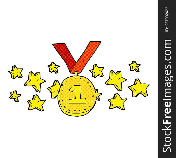 Cartoon First Place Medal