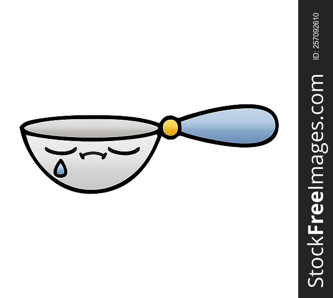 Gradient Shaded Cartoon Measuring Spoon