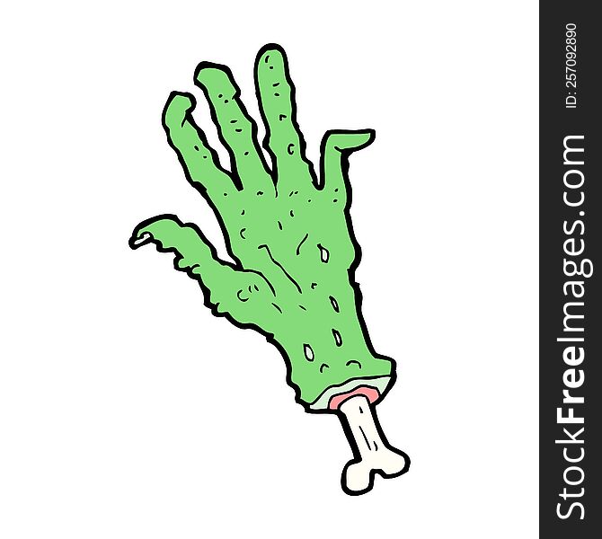 cartoon zombie hand