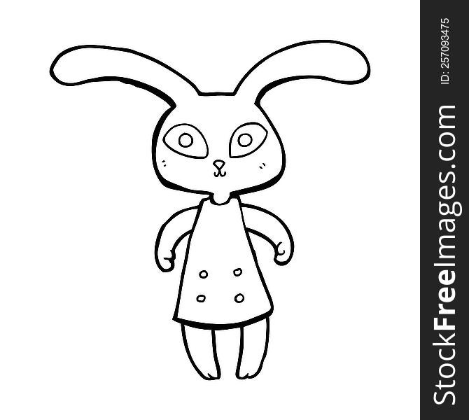 cute cartoon rabbit