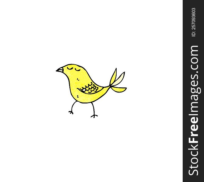 cartoon yellow bird