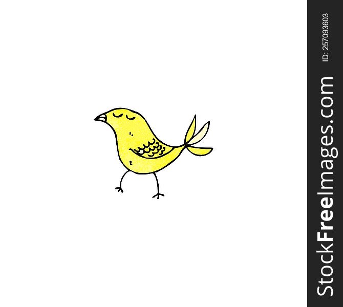 Cartoon Yellow Bird