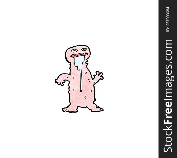 Cartoon Gross Little Monster