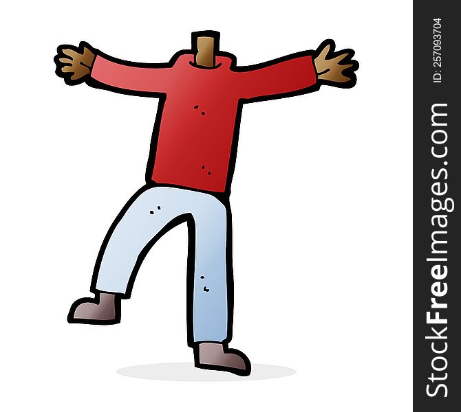 Cartoon Male Gesturing Body (mix And Match Cartoons Or Add Own Photo