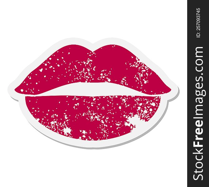 lipstick mark kiss grunge sticker