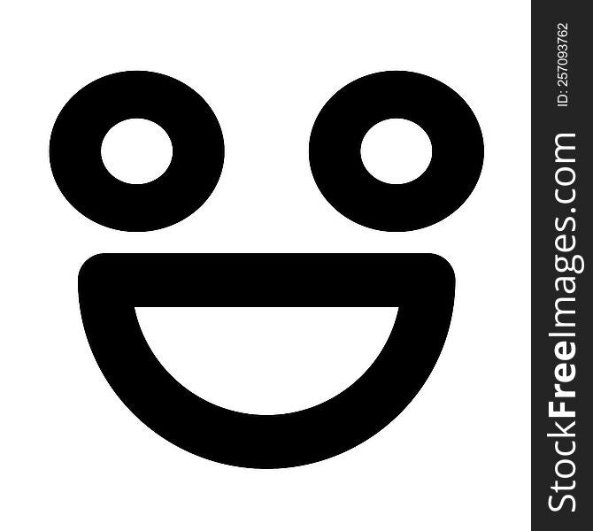 super happy face icon