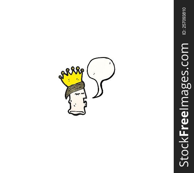 cartoon king\'s head symbol
