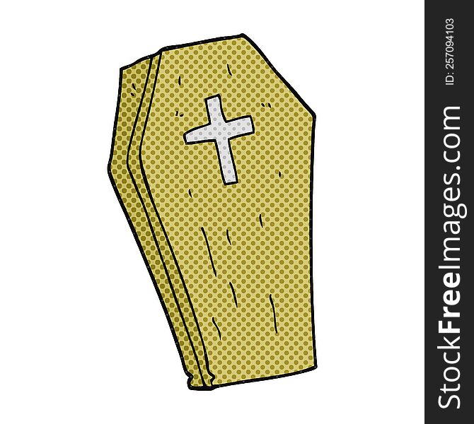 Cartoon Spooky Coffin