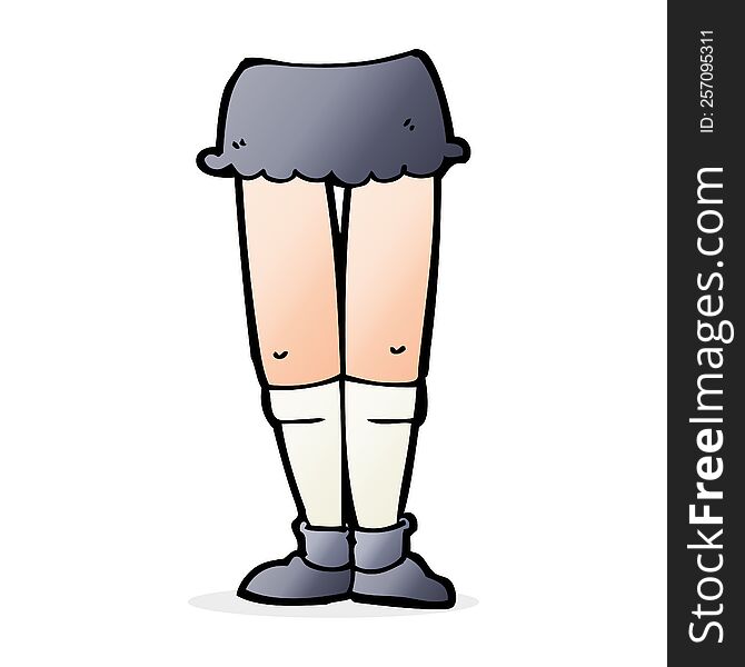 Cartoon Female Legs