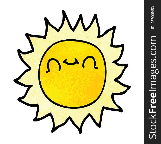 cartoon doodle sunshine