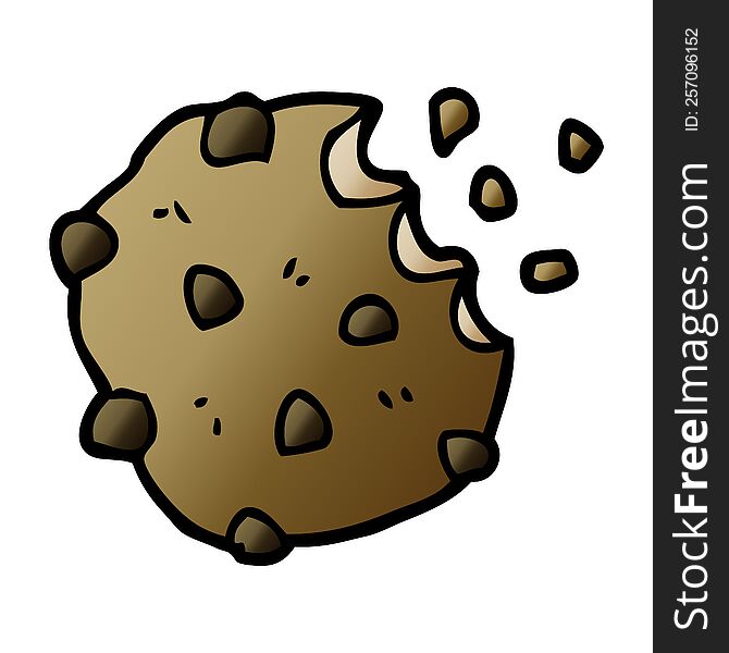Cartoon Doodle Chocolate Biscuit