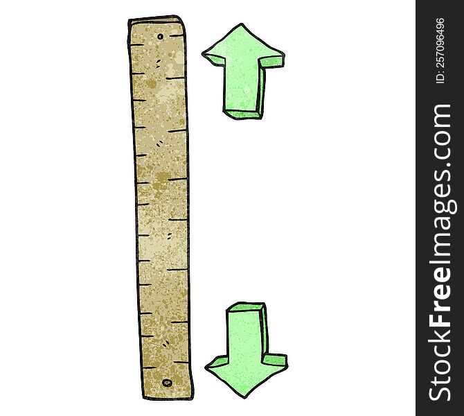 Texture Cartoon Wooden Ruler