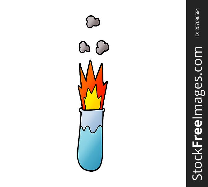 cartoon doodle chemical reaction