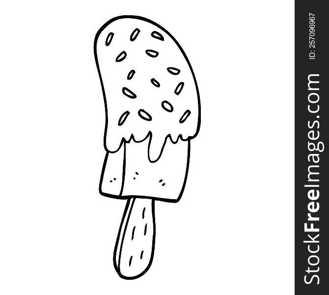 cartoon ice cream lolly