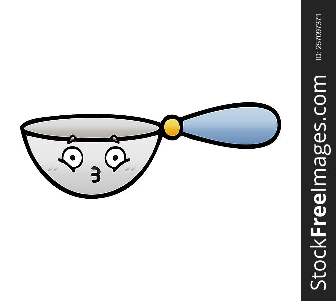 Gradient Shaded Cartoon Measuring Spoon