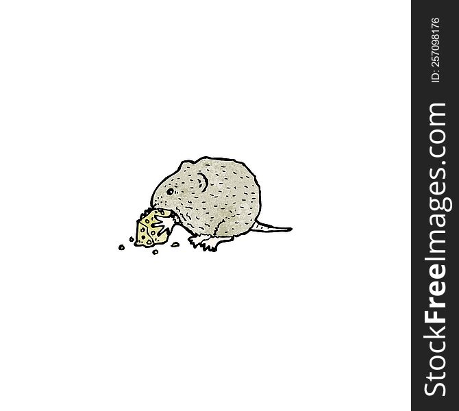 Mouse And Cheese Illustration