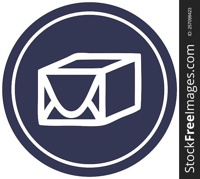 Wrapped Parcel Circular Icon