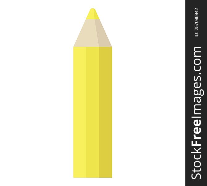 Yellow Coloring Pencil Graphic Icon