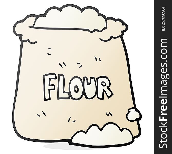 cartoon bag of flour