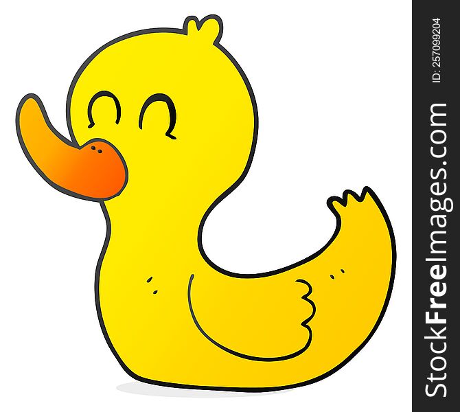 freehand drawn cartoon cute duck