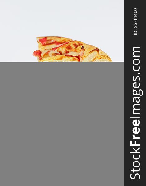 Pizza  on white background