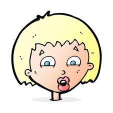Free Cartoon Shocked Expression Royalty Free Stock Photos - 257102818