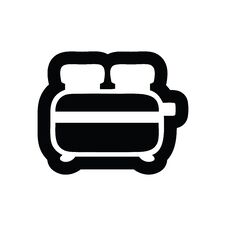 Burnt Toast Icon Royalty Free Stock Photography Burnt Toast Icon Royalty Free Stock Photography