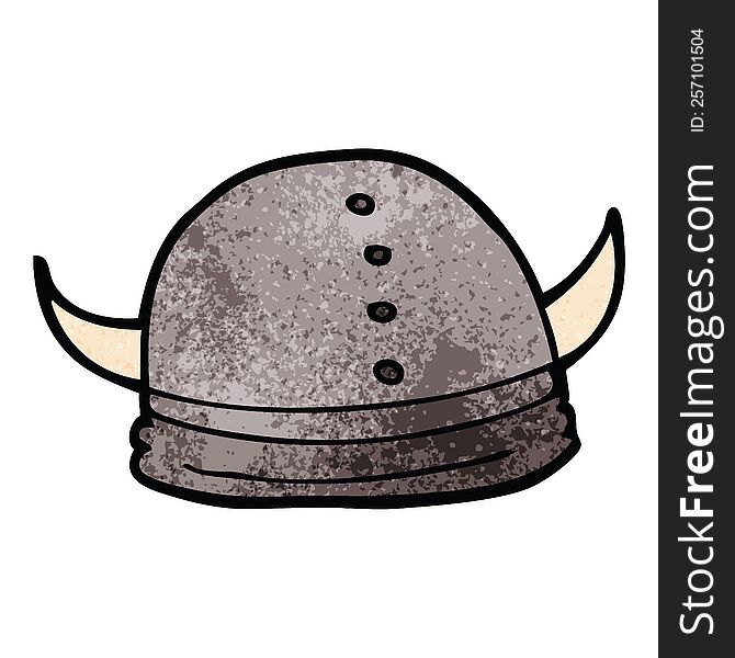cartoon doodle viking helmet