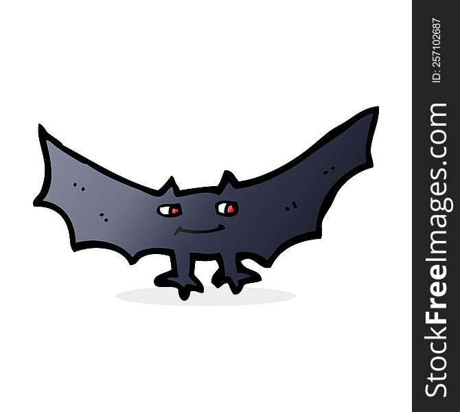 cartoon spooky vampire bat