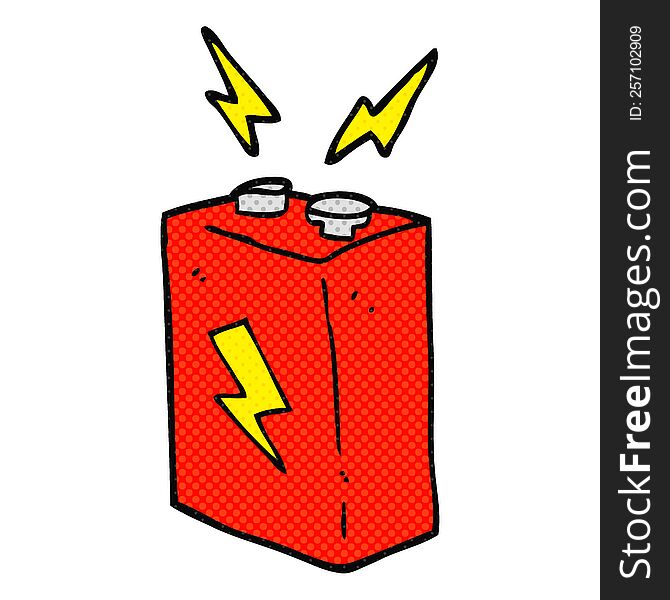 Cartoon Battery