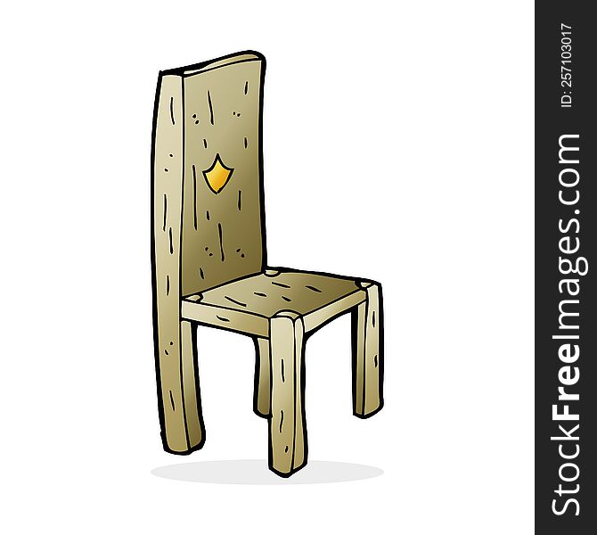 cartoon old chair