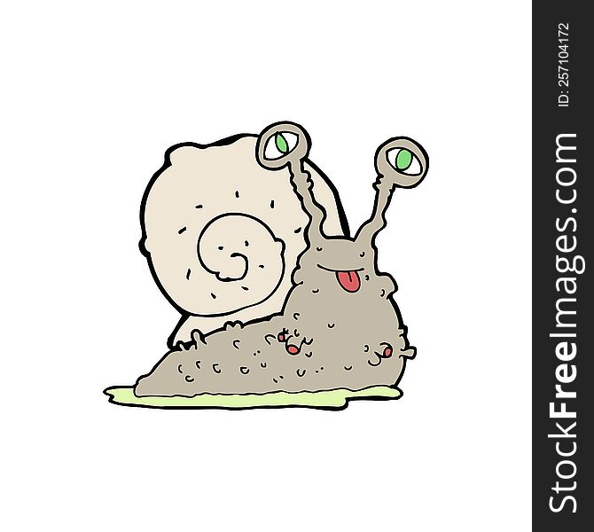 Cartoon Gross Slug