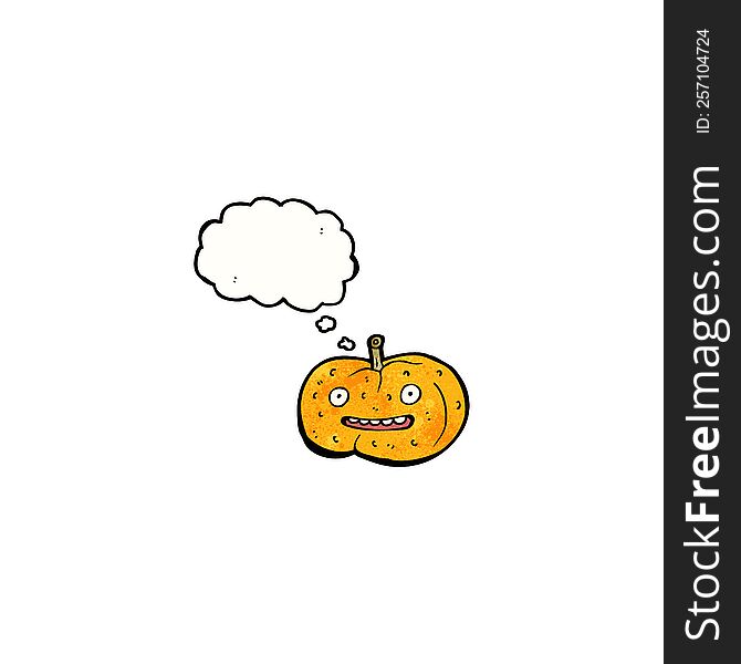 spooky halloween pumpkin cartoon