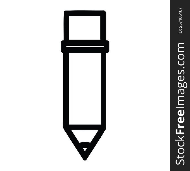 simple pencil icon symbol