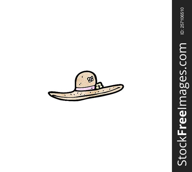 cartoon straw hat