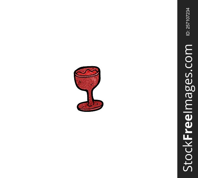 red wine cartoon
