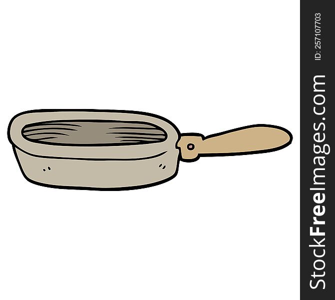 cartoon doodle of a frying pan