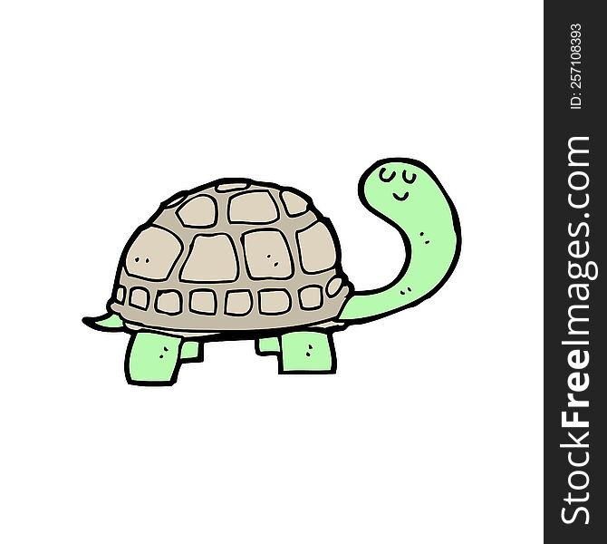 cartoon happy tortoise