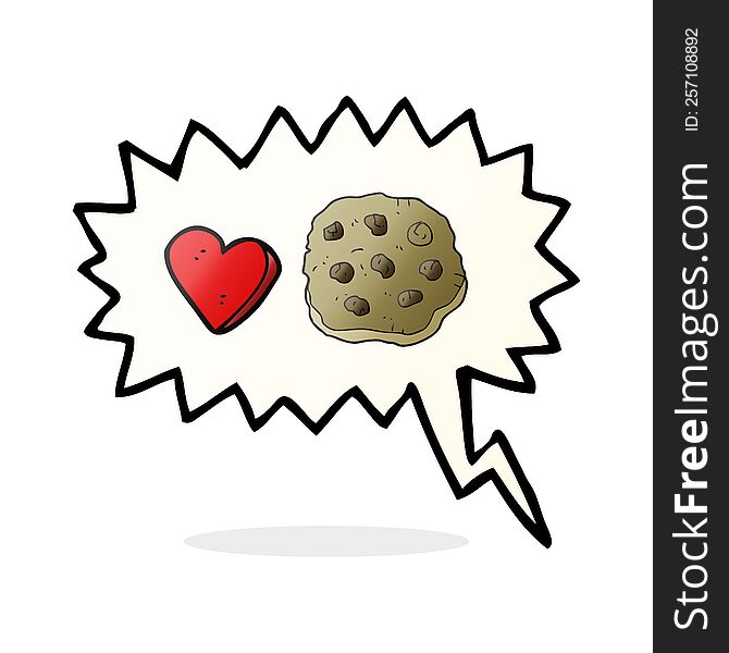Speech Bubble Cartoon Cookie