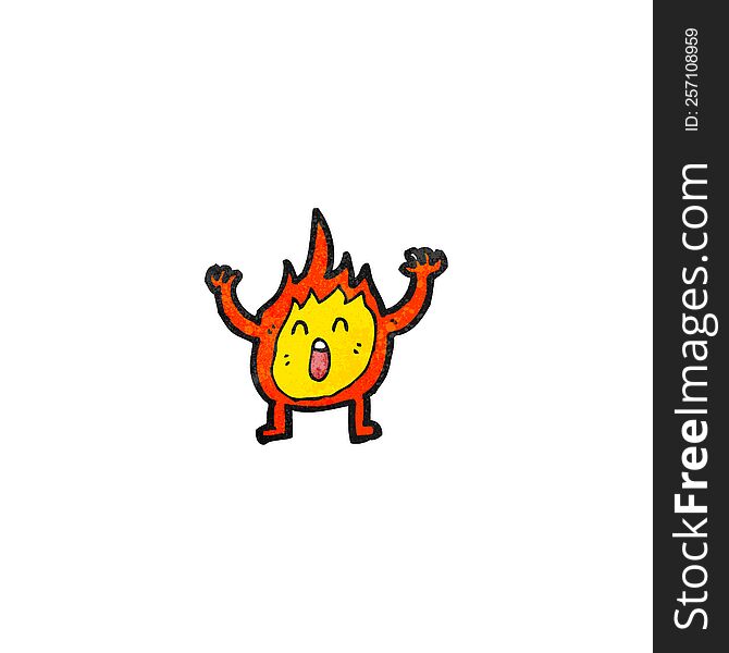 cartoon flame