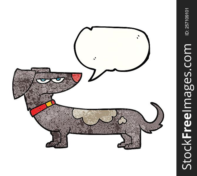 speech bubble textured cartoon annoyed dog