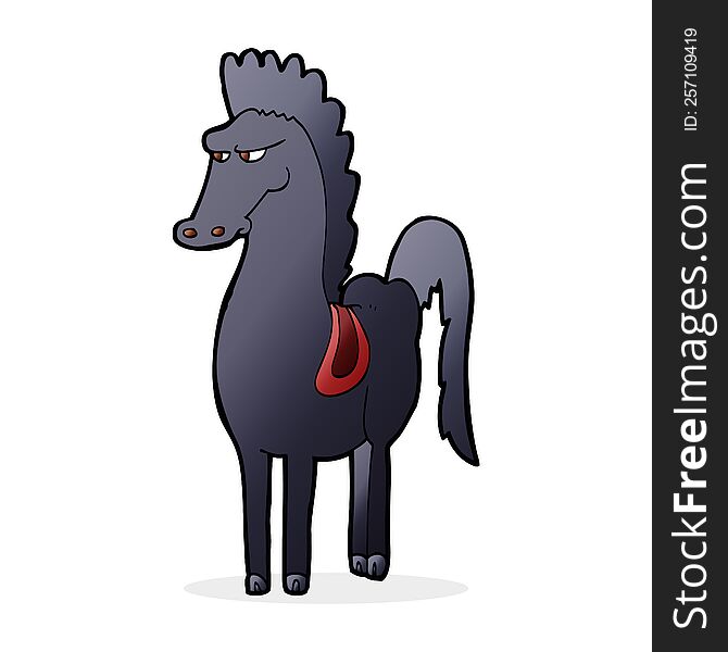 cartoon horse