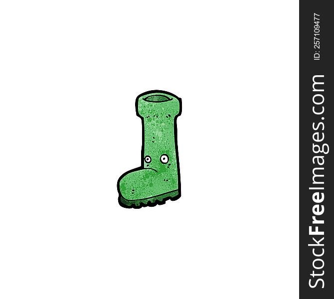 cartoon wellington boot