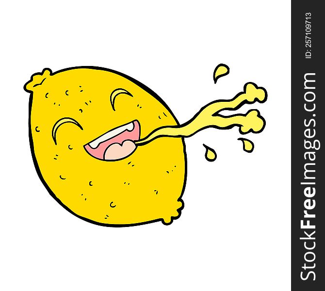 Cartoon Squirting Lemon