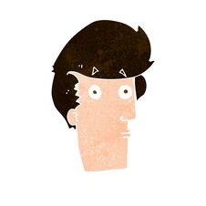 Free Cartoon Surprised Expression Stock Images - 257111294