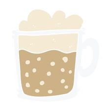 Cartoon Doodle Foamy Latte Royalty Free Stock Images Cartoon Doodle Foamy Latte Royalty Free Stock Images